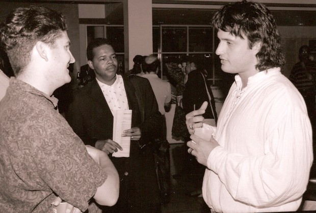 Director Robert Rodriguez at the 1993 Atlanta Film Festival with his breakthrough debut El Mariachi.