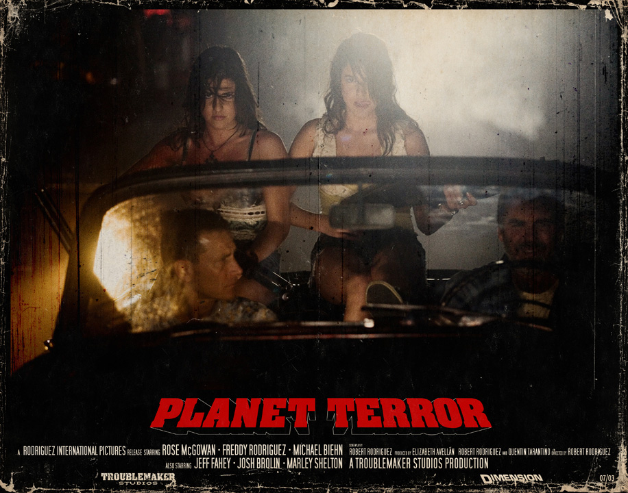 Planet Terror lobby cards