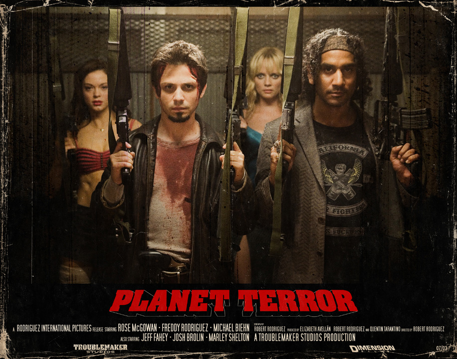 Planet Terror lobby cards