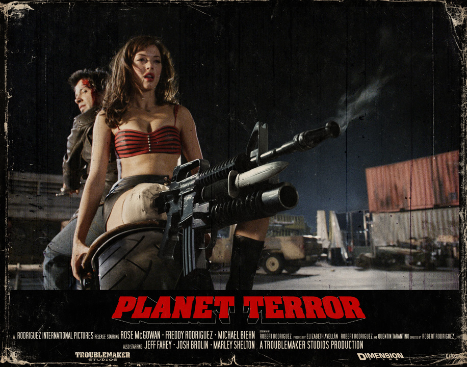 Planet Terror lobby cards